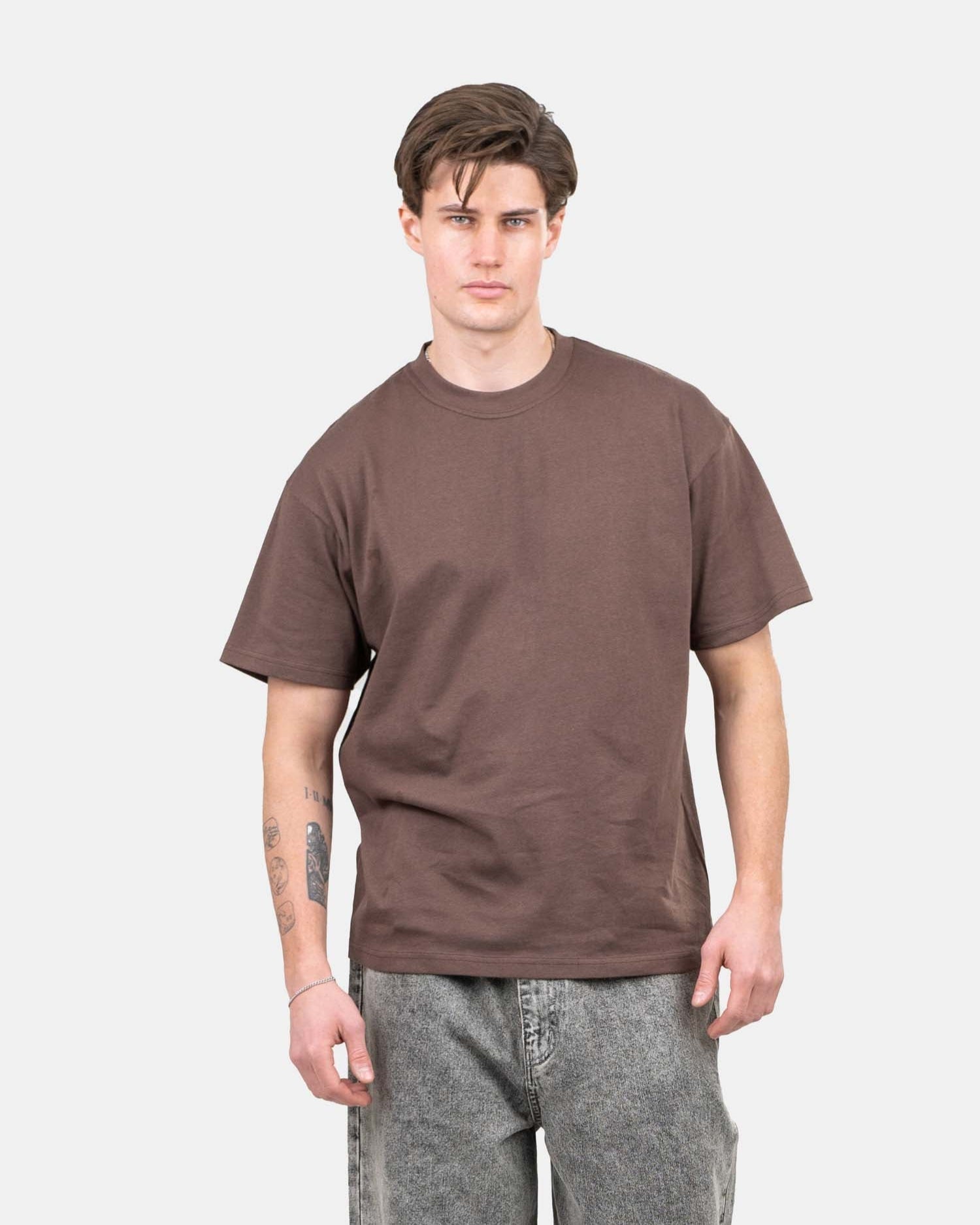 Blank T-shirt Brown | Skagen - clothing.dk